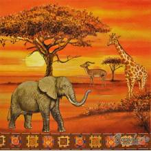 Serwetka do decoupage MAKI Afryka safari 33x33cm